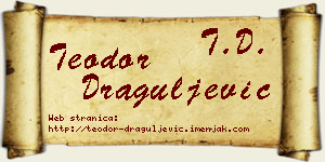 Teodor Draguljević vizit kartica